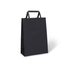C486S0051__PAPERPAK_#40_FLAT_FOLD_HANDLE_BAG_MIDNIGHT_BLACK