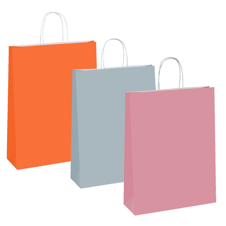 Coloured paper bags