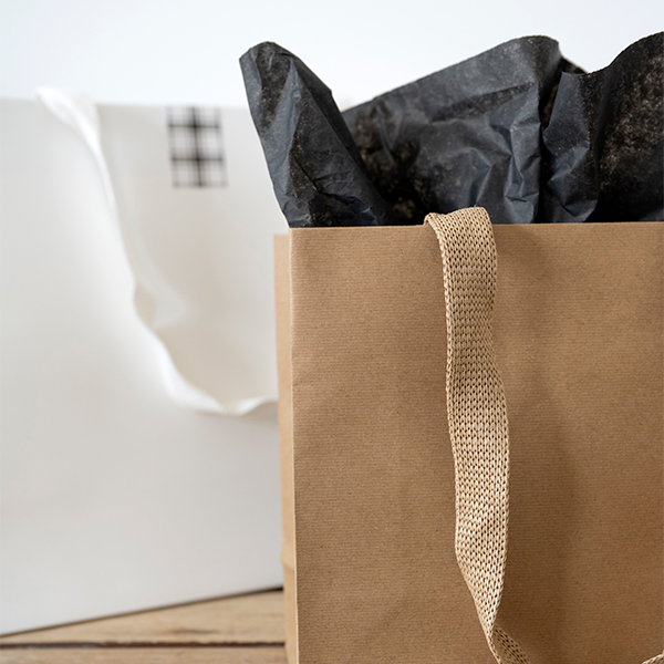 Luxe Carry Bags with tissue paper