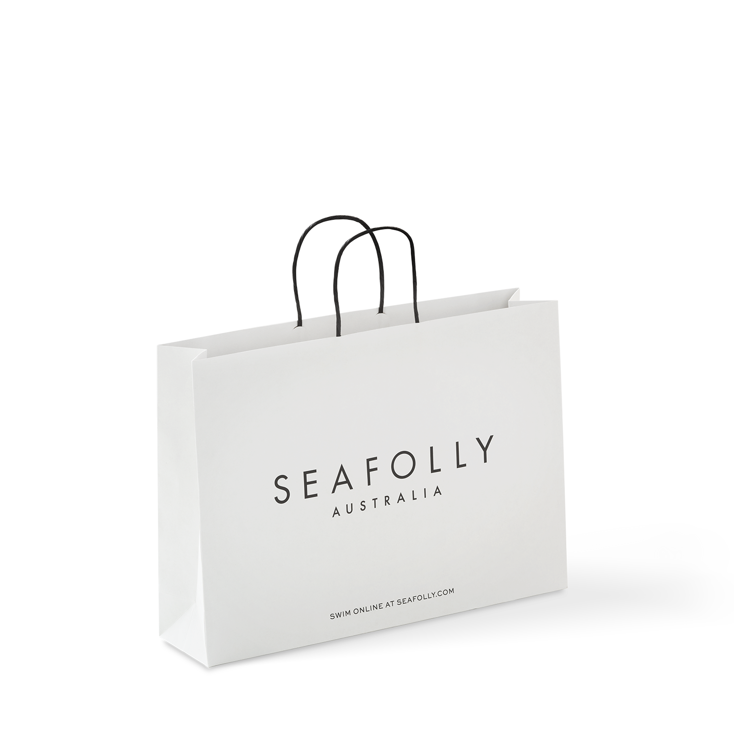 PaperPak Gallery Seafolly branded paper bag with paper twist handle