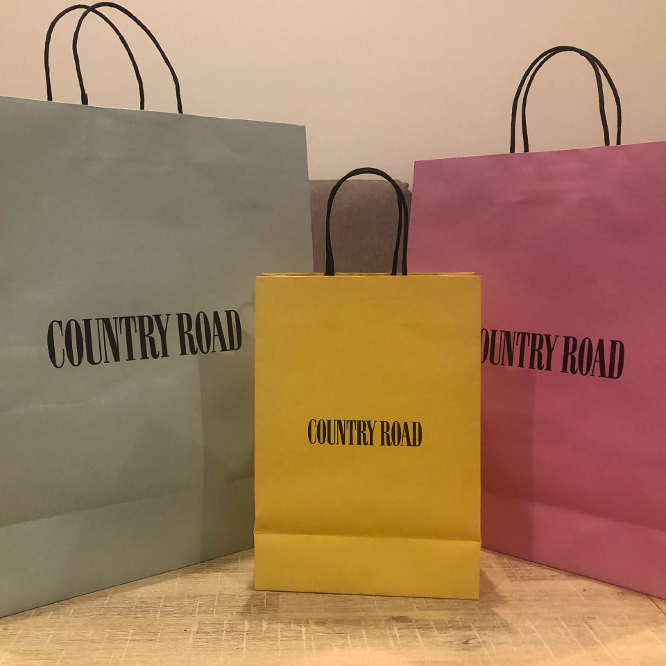 Image of new Country Road paper twist handle bags