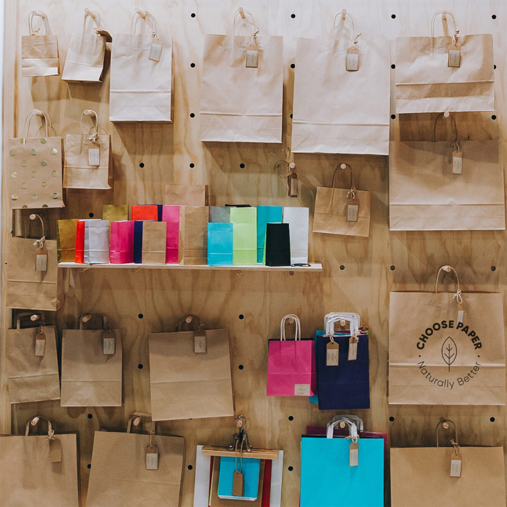 Image of recyclable paper bags during National Recycling Week