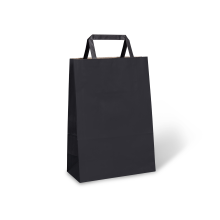 C486S0051__PAPERPAK_#40_FLAT_FOLD_HANDLE_BAG_MIDNIGHT_BLACK