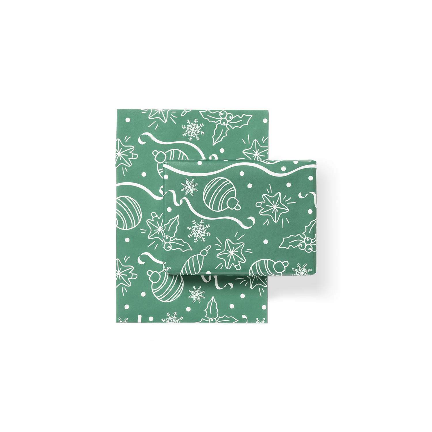 PPAK_White Baubles Wrapping Paper